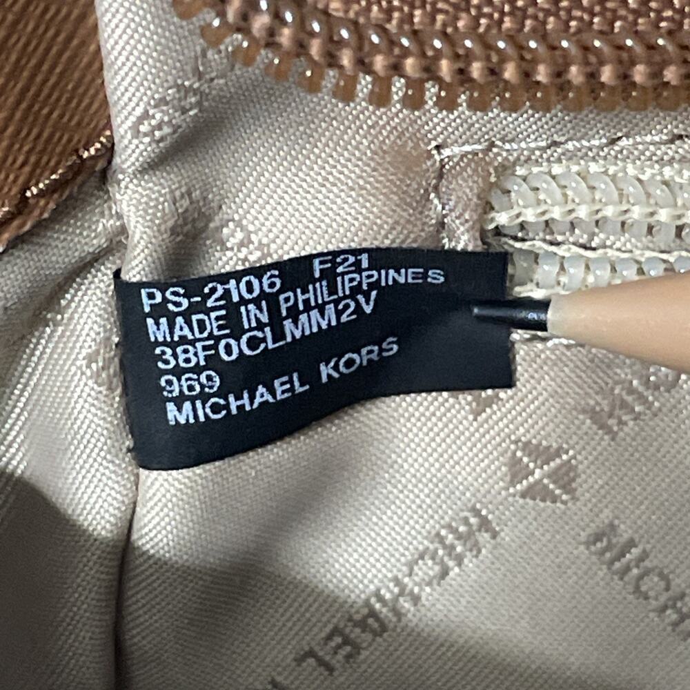 Michael Kors Selma Med Leather Logo Messenger Crossbody Bag Browns Strap DAMAGED - Picture 4 of 16